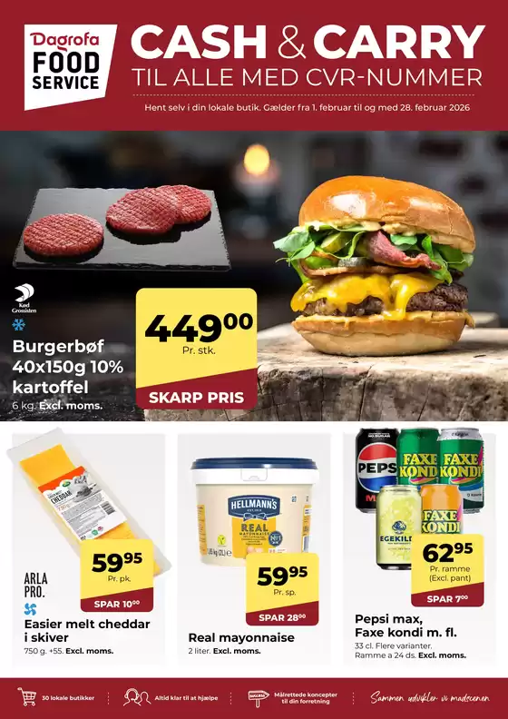 Dagrofa Food Service katalog i Næstved | Toptilbud til alle kunder | 2026-02-01T00:00:00.000Z - 2026-02-28T00:00:00.000Z