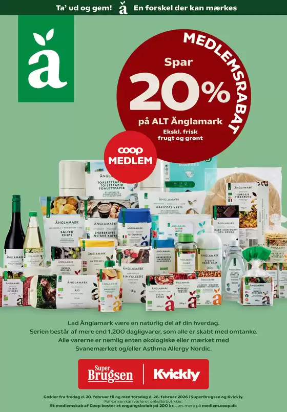 Kvickly katalog i Smørumnedre | Uge 08 Änglamark indstik | 2026-02-20T00:00:00.000Z - 2026-02-26T00:00:00.000Z