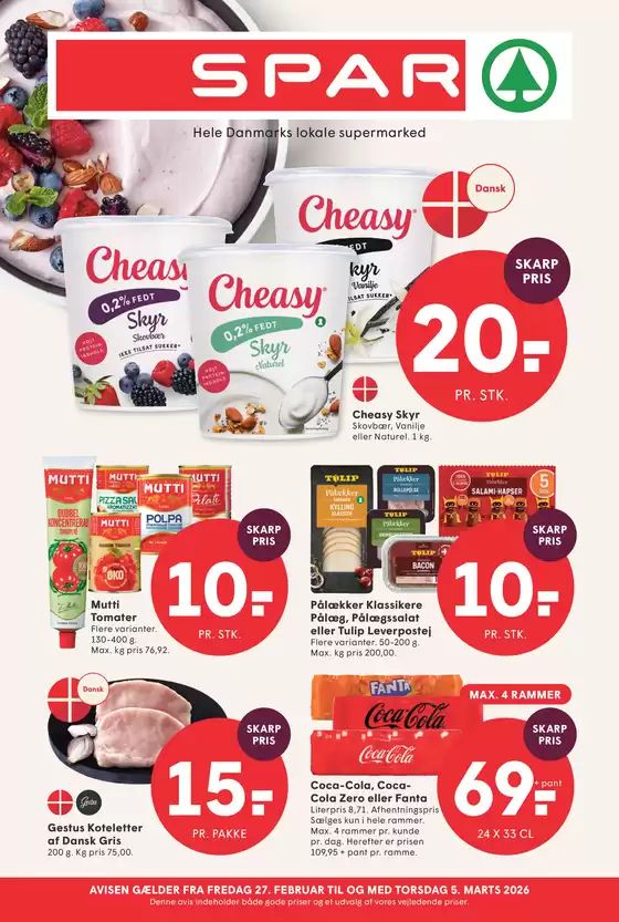 SPAR katalog i Ikast | Tilbud til kupjægere | 2026-02-27T00:00:00.000Z - 2026-03-05T00:00:00.000Z