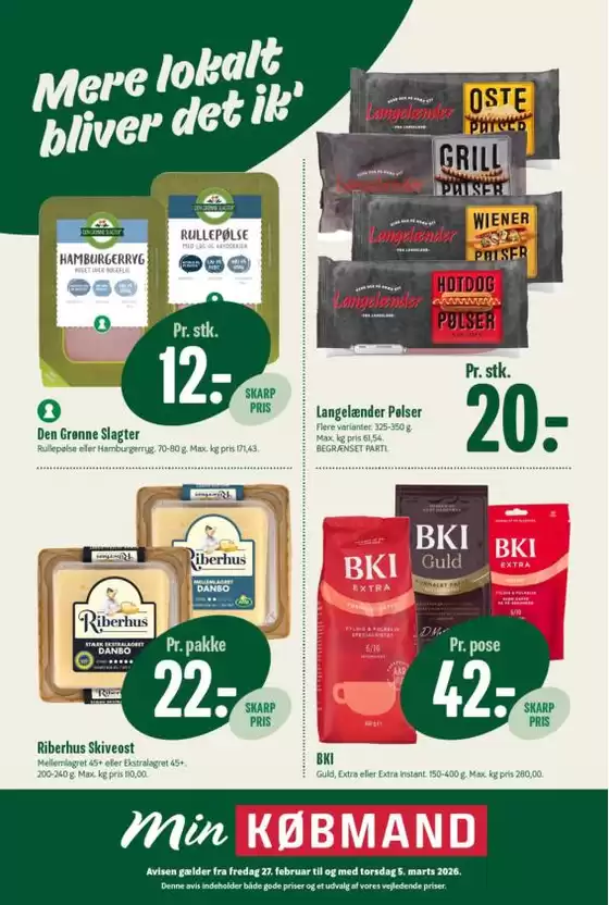 Min Købmand katalog i Ikast | Toptilbud til alle kupjægere | 2026-02-27T00:00:00.000Z - 2026-03-05T00:00:00.000Z