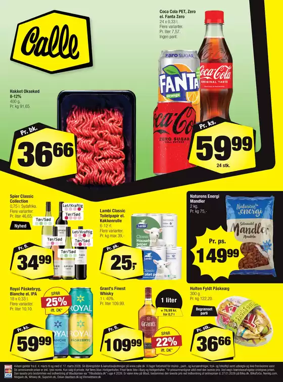 Calle katalog i Korsør | Rabatter og kampagner | 2026-03-04T00:00:00.000Z - 2026-03-17T00:00:00.000Z