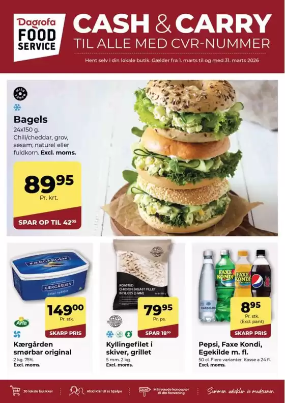 Dagrofa Food Service katalog i Randers | Toptilbud til alle kupjægere | 2026-03-01T00:00:00.000Z - 2026-03-31T00:00:00.000Z