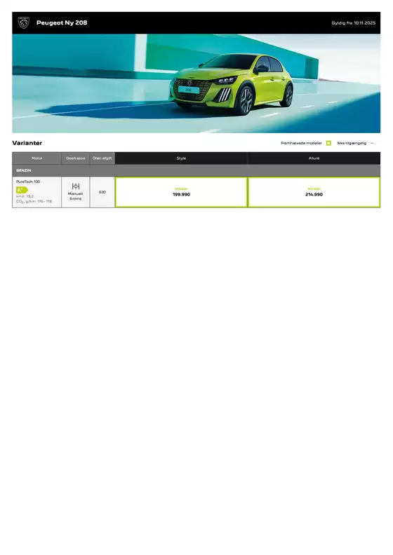 Peugeot katalog i Skanderborg | Peugeot Ny 208 | 2026-03-05T00:00:00.000Z - 2027-03-05T00:00:00.000Z