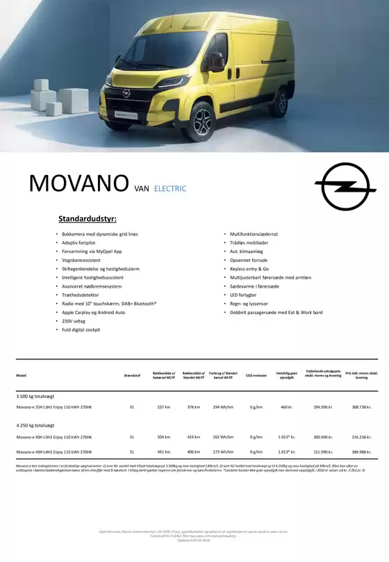 Opel katalog i Odense | prisliste Movano electric | 2026-03-13T00:00:00.000Z - 2026-03-27T00:00:00.000Z