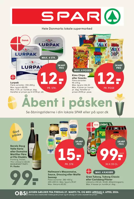 SPAR katalog | SPAR Tilbudsavis | 2026-03-27T00:00:00.000Z - 2026-04-04T00:00:00.000Z