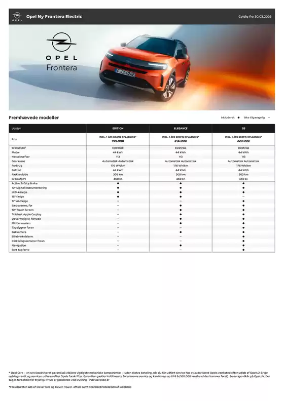 Opel katalog i Varde | Opel Ny Frontera Electric | 2026-03-31T00:00:00.000Z - 2026-04-14T00:00:00.000Z