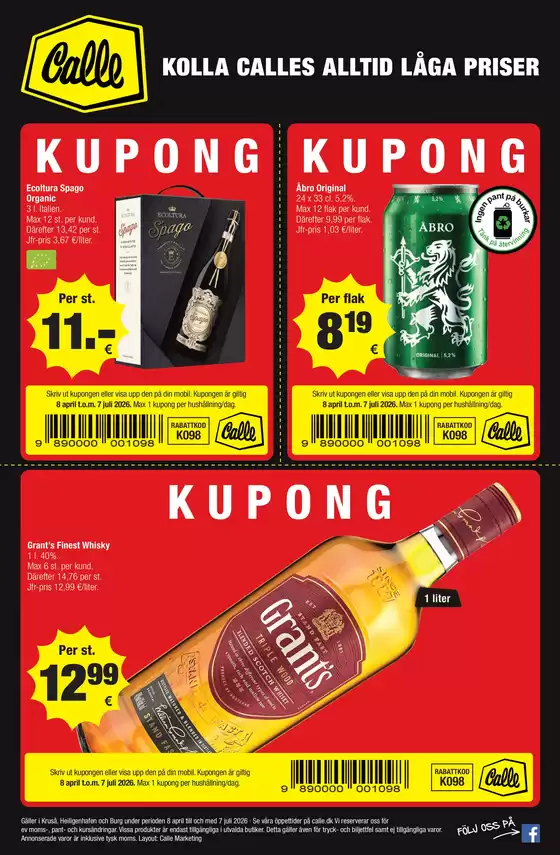 Calle katalog i Nørresundby | Oplev attraktive tilbud | 2026-04-08T00:00:00.000Z - 2026-07-07T00:00:00.000Z