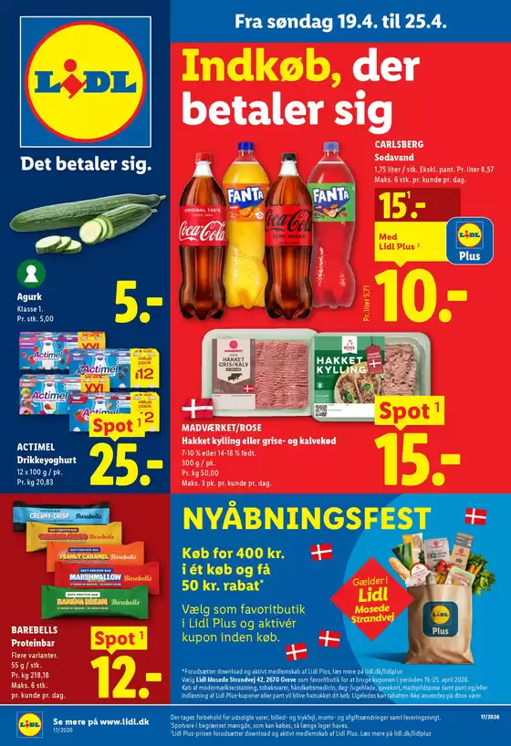 Lidl katalog | Nyåbningsfest | 2026-04-19T00:00:00.000Z - 2026-04-25T00:00:00.000Z