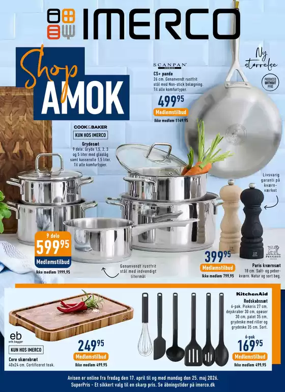 Imerco katalog | Uge 17 shop amok | 2026-04-17T00:00:00.000Z - 2026-05-25T00:00:00.000Z