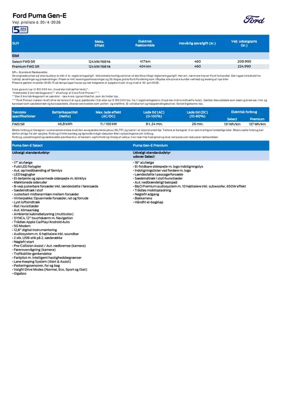 Ford katalog i Frederikssund | Puma gen E. | 2026-04-20T00:00:00.000Z - 2026-06-30T00:00:00.000Z