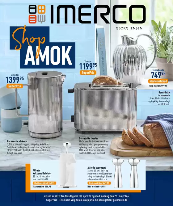 Imerco katalog | Uge 19 shop amok | 2026-04-30T00:00:00.000Z - 2026-05-25T00:00:00.000Z