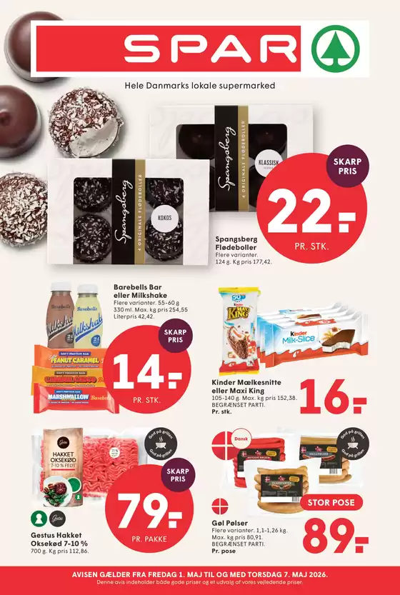 SPAR katalog i Esbjerg | SPAR Tilbudsavis | 2026-05-01T00:00:00.000Z - 2026-05-07T00:00:00.000Z