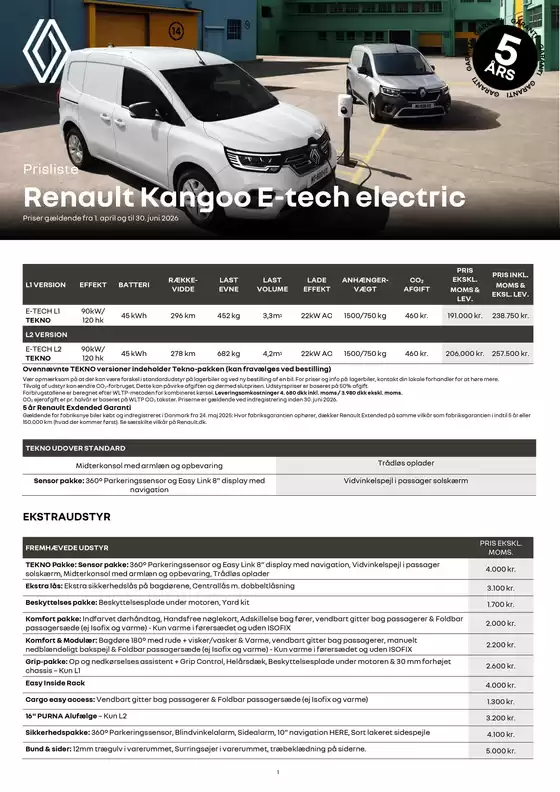 Renault katalog i Hundige | prisliste-kangoo-e-tech-electric | 2026-04-01T00:00:00.000Z - 2026-06-30T00:00:00.000Z