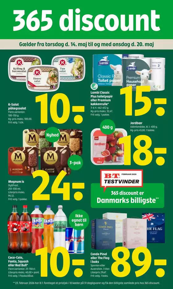 365discount katalog i Sønderborg | 365discount Tilbudsavis | 2026-05-14T00:00:00.000Z - 2026-05-20T00:00:00.000Z
