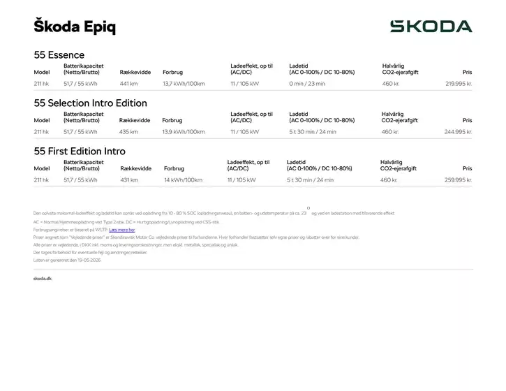 ŠKODA katalog i Aabenraa | Epiq | 2026-05-20T00:00:00.000Z - 2026-06-03T00:00:00.000Z