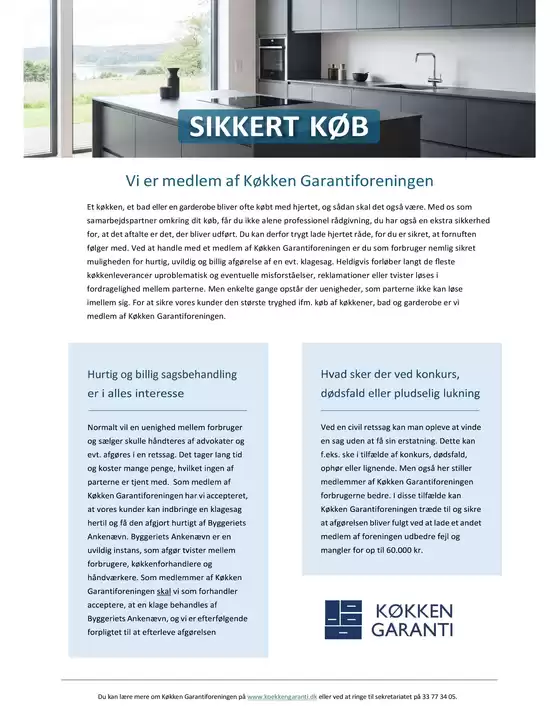 HTH katalog i Aalborg | Flyer kokkengarantiforeningen | 2026-06-03T00:00:00.000Z - 2026-06-17T00:00:00.000Z