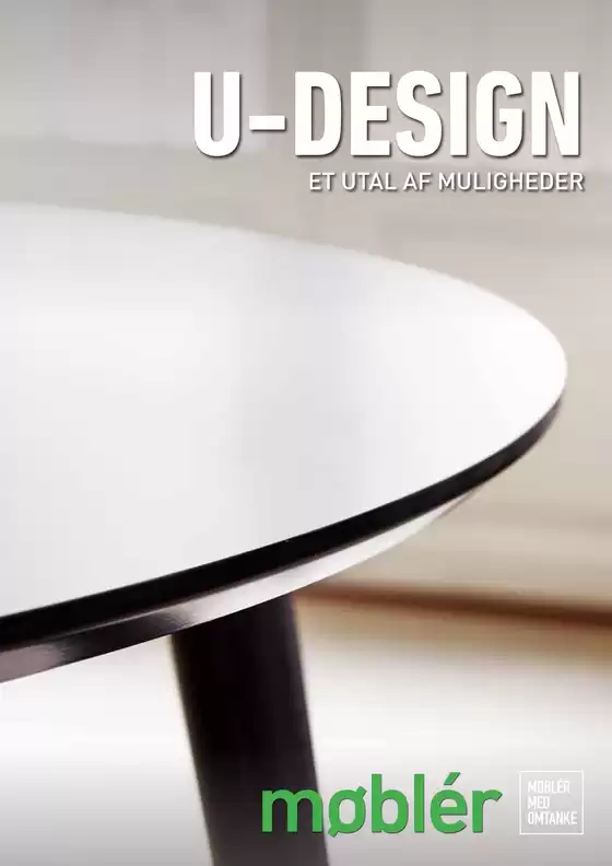 Møblér katalog | U design spiseborde brochure | 2026-06-16T00:00:00.000Z - 2026-06-30T00:00:00.000Z