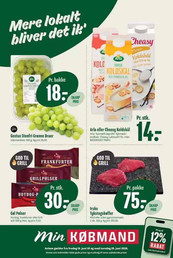 Min Købmand katalog | Min Købmand Tilbudsavis | 2026-06-19T00:00:00.000Z - 2026-06-25T00:00:00.000Z