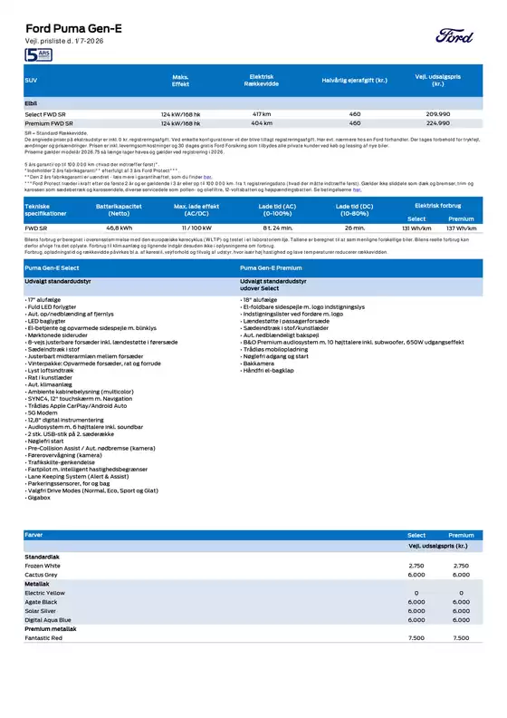 Ford katalog | Puma gen E. | 2026-07-06T00:00:00.000Z - 2026-07-20T00:00:00.000Z