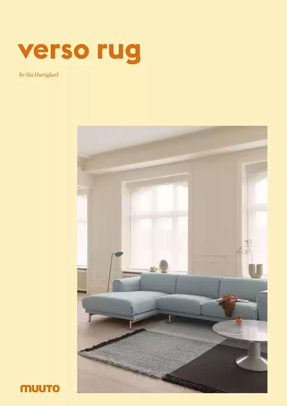 Muuto katalog i Hobro | Press Release - Verso Rug | 2026-07-22T00:00:00.000Z - 2026-08-05T00:00:00.000Z