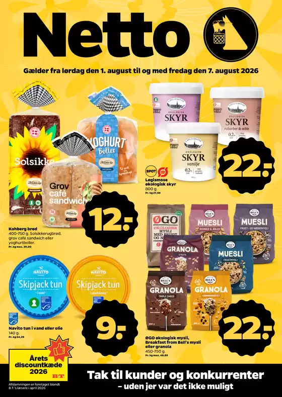 Netto katalog i Næstved | Tilbud til kupjægere | 2026-08-01T00:00:00.000Z - 2026-08-07T00:00:00.000Z