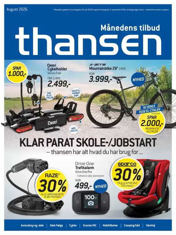 Thansen katalog i Næstved | Aktuell kundeavis Thansen | 2026-07-29T00:00:00.000Z - 2026-09-01T00:00:00.000Z