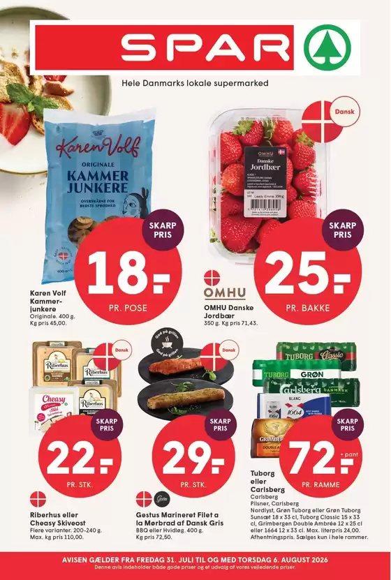 SPAR katalog | SPAR Tilbudsavis | 2026-07-31T00:00:00.000Z - 2026-08-06T00:00:00.000Z