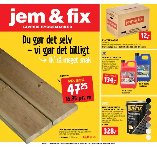 jem & fix katalog i Kolding | jem & fix Tilbudsavis | 2026-08-09T00:00:00.000Z - 2026-08-15T00:00:00.000Z