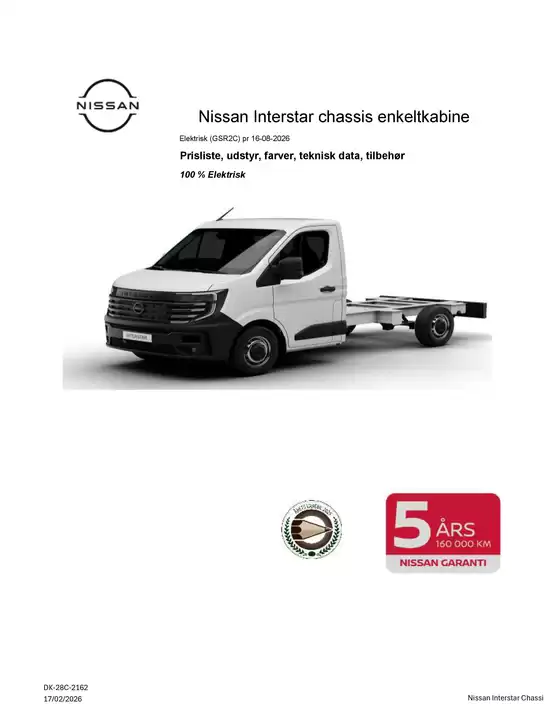 Nissan katalog i Gentofte | Interstar chassis elektrisk | 2026-08-18T00:00:00.000Z - 2026-09-01T00:00:00.000Z