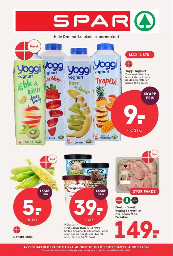 SPAR katalog | SPAR Tilbudsavis | 2026-08-21T00:00:00.000Z - 2026-08-27T00:00:00.000Z