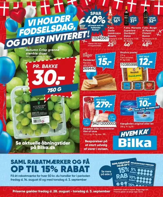 Bilka katalog i Tårup | Uge 36 food | 2026-08-28T00:00:00.000Z - 2026-09-03T00:00:00.000Z