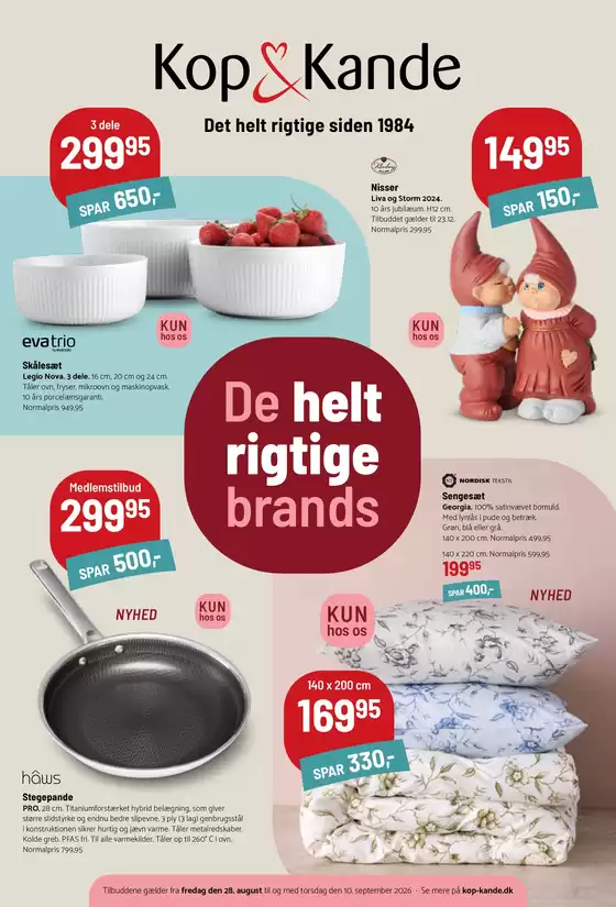 Kop & Kande katalog | Spar op til 80% | 2026-08-28T00:00:00.000Z - 2026-09-10T00:00:00.000Z