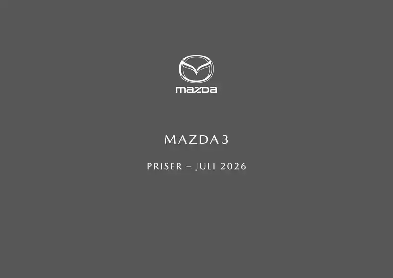 Mazda katalog i København | Mazda3 priser juli 2026 | 2026-01-01T00:00:00.000Z - 2026-12-31T00:00:00.000Z