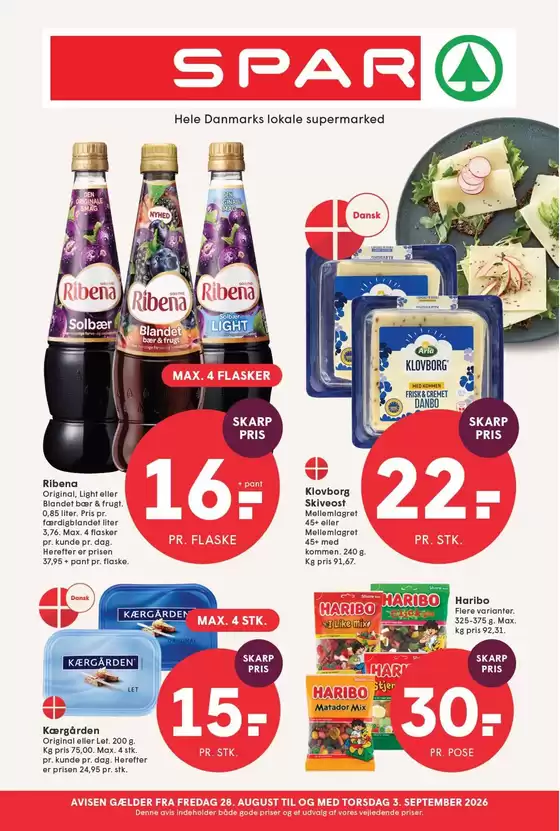 SPAR katalog | SPAR Tilbudsavis | 2026-08-28T00:00:00.000Z - 2026-09-03T00:00:00.000Z