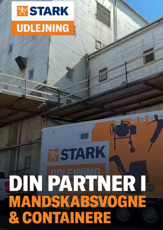 Stark katalog | Udlejning - Mandskabsvogne & Containere | 2026-09-09T00:00:00.000Z - 2026-09-23T00:00:00.000Z