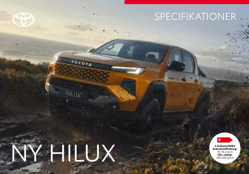 Toyota katalog | Hilux Mild Hybrid Specifikationer Specifikationer | 2026-01-01T00:00:00.000Z - 2026-12-31T00:00:00.000Z