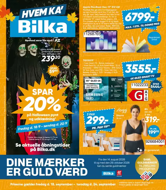 Bilka katalog i Vildbjerg | Uge 39 nonfood | 2026-08-14T00:00:00.000Z - 2026-10-29T00:00:00.000Z