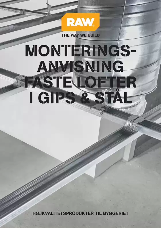 Stark katalog i Vamdrup | RAW Monteringsanvisning gips- og stållofter | 2026-09-16T00:00:00.000Z - 2026-09-30T00:00:00.000Z