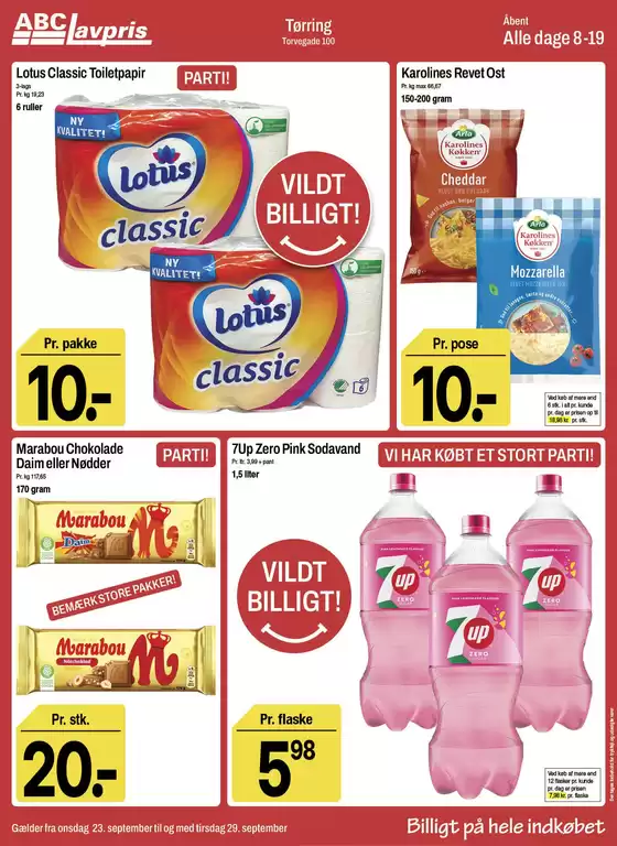 ABC Lavpris katalog | Vores bedste tilbud til dig | 2026-09-23T00:00:00.000Z - 2026-09-29T00:00:00.000Z