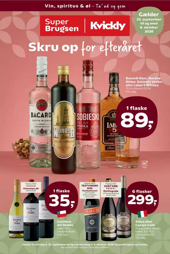 Kvickly katalog | Vin Øl indstik | 2026-09-25T00:00:00.000Z - 2026-10-08T00:00:00.000Z