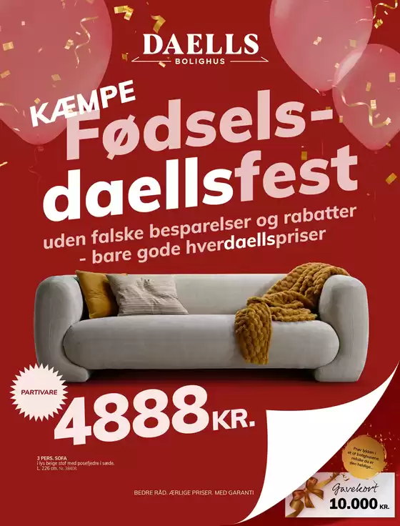 Daells Bolighus katalog | Fødselsdaells 2026 | 2026-09-24T00:00:00.000Z - 2026-10-08T00:00:00.000Z