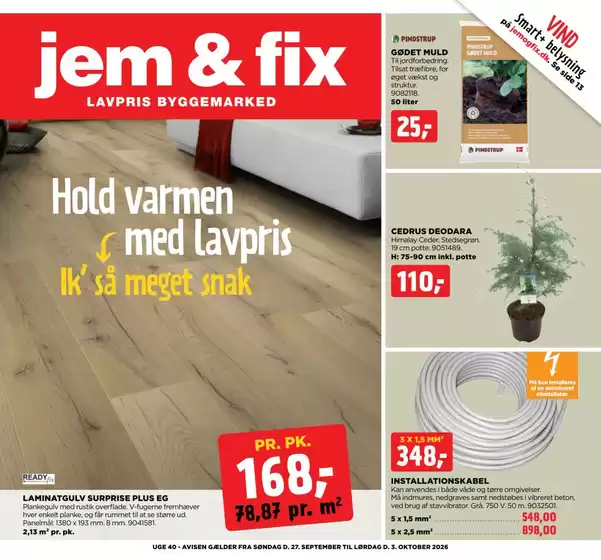 jem & fix katalog i Helsingør | Ugeavis - uge 40 | 2026-09-27T00:00:00.000Z - 2026-10-03T00:00:00.000Z