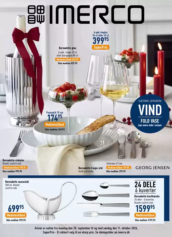 Imerco katalog i Tranebjerg | Uge 40 royal copenhagen og georg jensen | 2026-09-28T00:00:00.000Z - 2026-10-11T00:00:00.000Z
