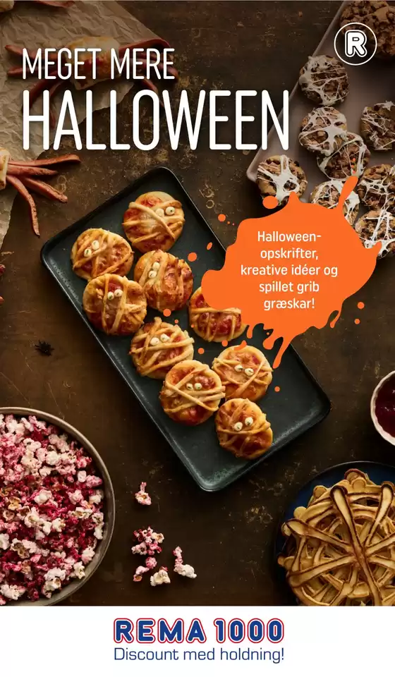 Rema 1000 katalog i Holbæk | Meget Mere Halloween | 2026-10-04T00:00:00.000Z - 2026-11-01T00:00:00.000Z
