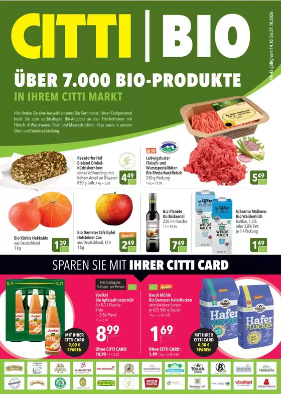 Citti katalog i Hillerød | Økologiske varer | 2026-10-11T00:00:00.000Z - 2026-10-27T00:00:00.000Z