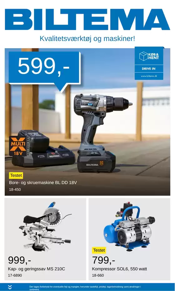 Biltema katalog | Kvalitetsværktøj og maskiner - National | 2026-08-02T00:00:00.000Z - 2026-11-08T00:00:00.000Z
