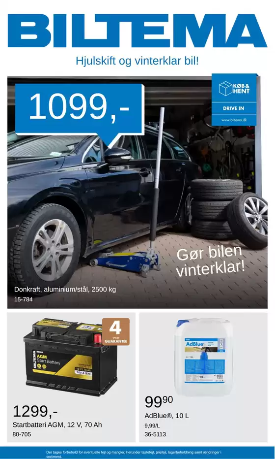 Biltema katalog | Hjulskift og vinterklar bil | 2026-10-04T00:00:00.000Z - 2026-11-22T00:00:00.000Z