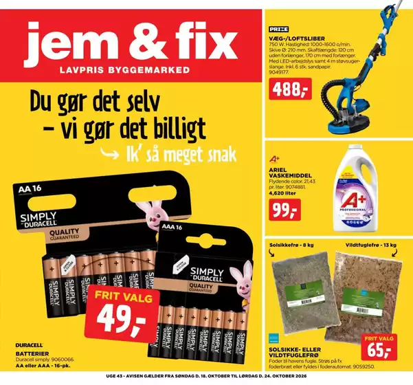 jem & fix katalog | Ugeavis - uge 43 | 2026-10-18T00:00:00.000Z - 2026-10-24T00:00:00.000Z