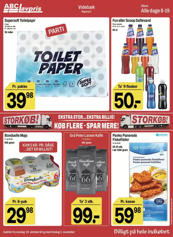 ABC Lavpris katalog | Tilbud til kupjægere | 2026-10-28T00:00:00.000Z - 2026-11-03T00:00:00.000Z