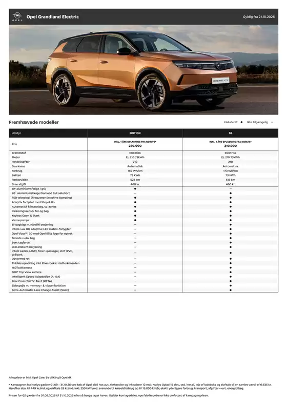 Opel katalog i Kolding | Opel Grandland Electric | 2026-10-21T00:00:00.000Z - 2026-10-31T00:00:00.000Z